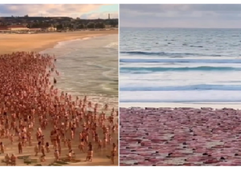 ऑस्ट्रेलिया के बीच पर बिना कपड़ों के जुटे 2500 लोग वजह जानकर आप करेंगे सैल्‍यूट!