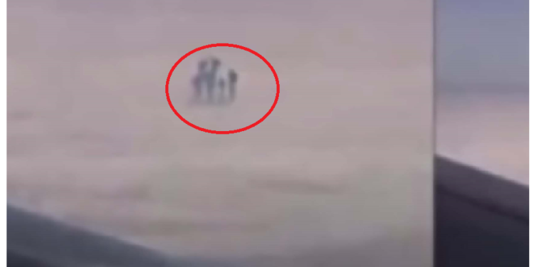 फ्लाइट में बैठा युवक वीडियो बना रहा था, कैद हो गया एलियन का परिवार