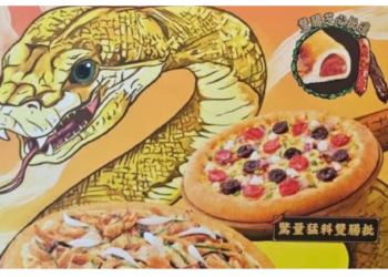 सांप वाला पिज्ज़ा ऑफर कर रही कंपनी, हॉन्ग कॉन्ग में स्नेक पिज्जा की शुरुआत