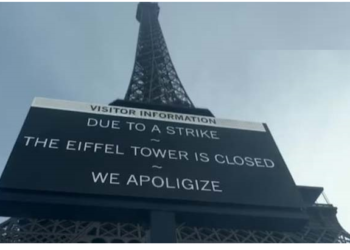 विश्वप्रसिद्ध पर्यटक स्थल एफिल टावर हुआ बंद, ये है वजह