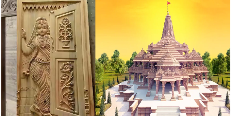 नागर शैली में डिजाइन किए जा रहे राम मंदिर के दरवाजे