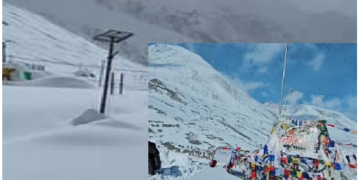 हिमाचल में शिंकुला दर्रा बर्फबारी के बाद नया टूरिस्ट डेस्टिनेशन……….बर्फ देखने पहुंच रहे टूरिस्ट