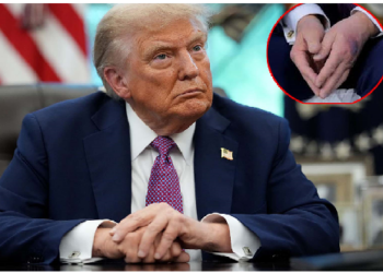 ट्रंप के हाथ में नीला निशान…..इस मेडिसिन के ज्यादा खुराक लेने से होता है ऐसा