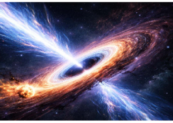 तारे को निगलने के बाद ब्लैक होल से निकल रही रहस्यमय रोशनी