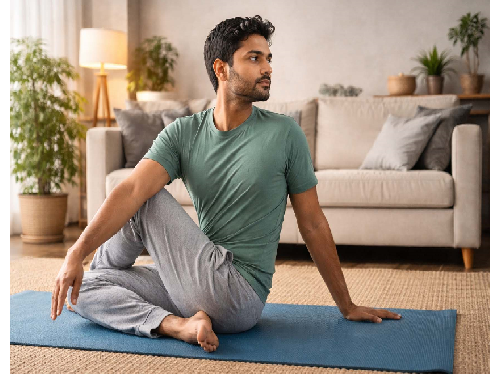 मेरुदंड को लचीला बनाने में मदद करता है मारीच्यासन